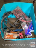 Automotive - 2 jumper cables, battery terminal cables and battery accessories