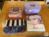 Vanity items - Caboodles cosmetic organizer, make-up kits, Bath set, Estee Lauder tote