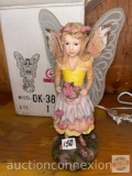 Figural Fairy accent light, orig. box, electric cord w/toggle switch