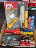 Flashlights - 15 - Grip Light in pkg, 12 mini and 2 misc.