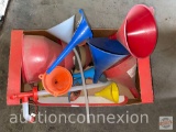 Funnels, large and small 15+ and pump