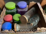 Kitchen ware - Plastic and glass storage containers