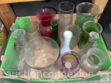 Glassware - Vases, bud vases, lg and med vases etc.