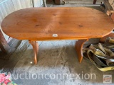 Furniture - wood coffee table, oval