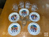 Dish ware - Anne Ormsby Luncheon plates, 7 mugs