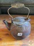 Vintage - Cast iron John Wright stove kettle