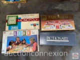 Games - 4 - Monopoly, Parcheesi, Life, Pictionary