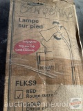 Floor Lamp - Sorbetine Atelio Incandescent bendable floor lamp, Red, new in box, unassembled
