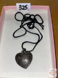 Jewelry - Silver heart necklace, .925 Mexico