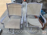 Yard & Garden - 2 Patio chairs, swivel, rockers, 1 seat as is
