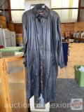 Leather Trench coat - Thinsulate Adventure Bound, sz L