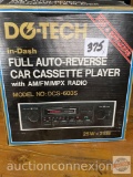 Electronics - Car Cassette Player Do-Tech in dash full auto-reverse w/am/fm/mpx radio, new in box