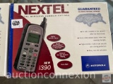 Electronics - 2 Boxes Motorola Nextel Digital Cellular phones, orig. boxes w/batteries & cases