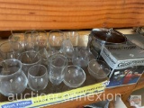 Kitchen - Stemware, glass Froster/chiller in box and vintage ice bucket