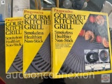 Kitchen - 3 Progressive Gourmet Kitchen Grill, smokless, non-stick, new in boxes