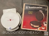 Kitchen - Toastmaster Belgian Waffler in box and Black & Decker Sweet Hearts wafler