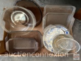 Kitchenware - glass baking pans, pie plates, bowls, Pyrex