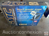 GMC Bench Grinder Stand w/ adjustable height, Heavy duty, new in box