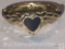 Jewelry - Ring, with inset heart stone, sz. 4.75