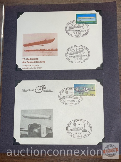 Stamps - 1977-1978, 4 Zeppelin and Berlin Dirigibles stamp issues