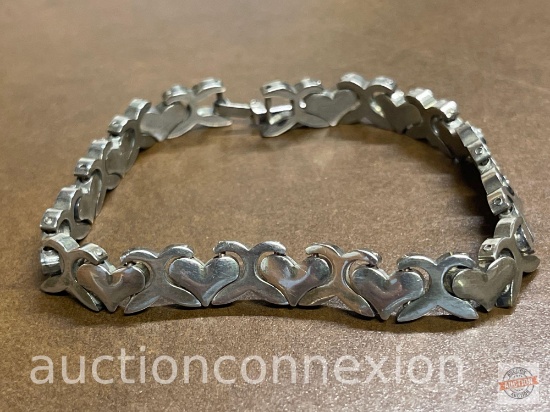 Jewelry - Bracelet, Sterling Hugs & Kisses, 52.5 grams