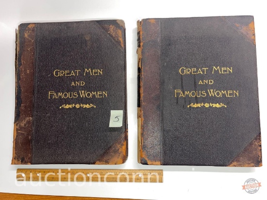 Books - 2x's-the-money 1894 "Great Men and Famous Women" Vol. II and VII of VIII