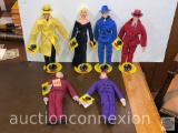 Toys - 6 Disney figures - Dick Tracy, Breathless & 4 Villains, Big Boy, Itchy, Flat Top, Prune Face