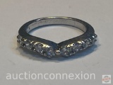 Jewelry - Ring, .925 band w/8 clear stones, SETA, Sz 6.25