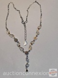 Jewelry - Necklace, marked M4M, 19 amber stones