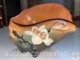 Roseville Pottery - #453-6, Magnolia Conch Shell, 1940's Brown