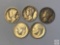 Coins - 5 US Dimes, 1928, 1941, 1943, 2-1964 Ike