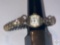Jewelry - Benrus woman's wristwatch, champion band, 10k RGP Bezel, stainless steel back #468553