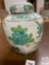 Asian tea jar w/ inside lid, 6.25