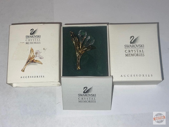 Jewelry - Brooch, Swarovski Crystal Memories, mini Calla Lily, orig. box