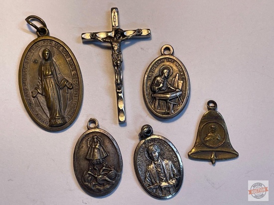 Jewelry - 6 Religious Italy Saint medal pendants