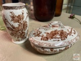 Dish ware - Chester Butter dish and matching vase 5