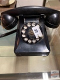 Vintage Rotary telephone, Bell System, made for Western Electric, Black
