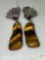 Jewelry - Earrings, Clip on Tiger eye stones