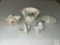 5 items - 4 Ornate trinket artware, W. Germany, Japan, hand painted and sm. cat figurine