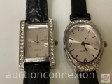Jewelry - 2 womens rhinestone wristwatches