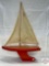 Wooden Toy Sail boar, Skipper Yacht 15