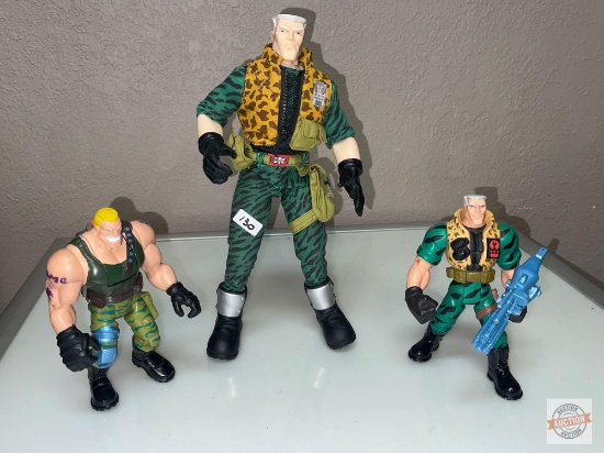 Toys - 3 Hasbro Action Figures, USMC 1 - 12"h, 2 - 6.5"h, 3x's the money