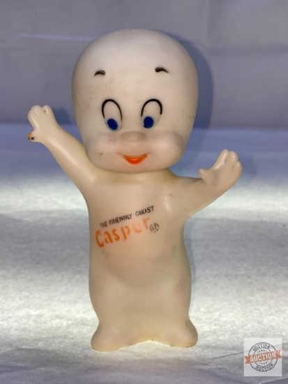 Toy - Casper the Friendly Ghost, rubber toy, 7"h, 1972 Harvey Famous Cartoons