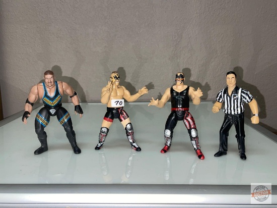 Toys - WWF 4 Wrestling Auction Figures, 1997, 6", 4x's the money