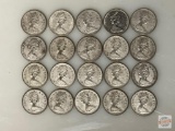 Coins - 20 Canadian Dimes, 1968, 50% silver