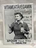 Tin Collector sign - I Love Lucy, Vitameatavegamin, 