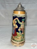 German musical stein with lid, 11