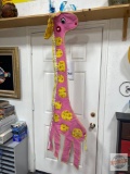Vintage Giraffe Child's wall growth measure