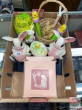 Rabbits - Figurines, trinket boxes, Homeco, Lefton, Keepsake figurine in box and Pez dispensers etc.