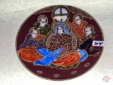 Japanese Satsuma icon plate, 7.25